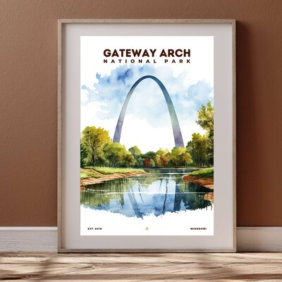 Gateway Arch National Park Poster, Travel Art, Office Poster, Home Decor | S8 - image4